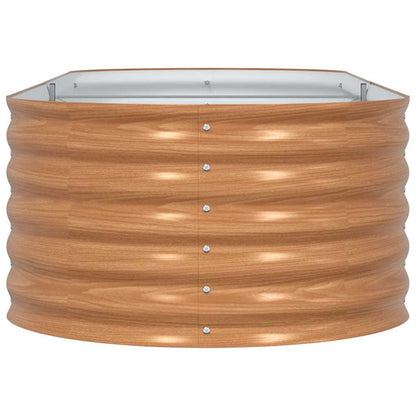 vidaXL Raised Bed Brown 240 x 80 x 44 cm Steel