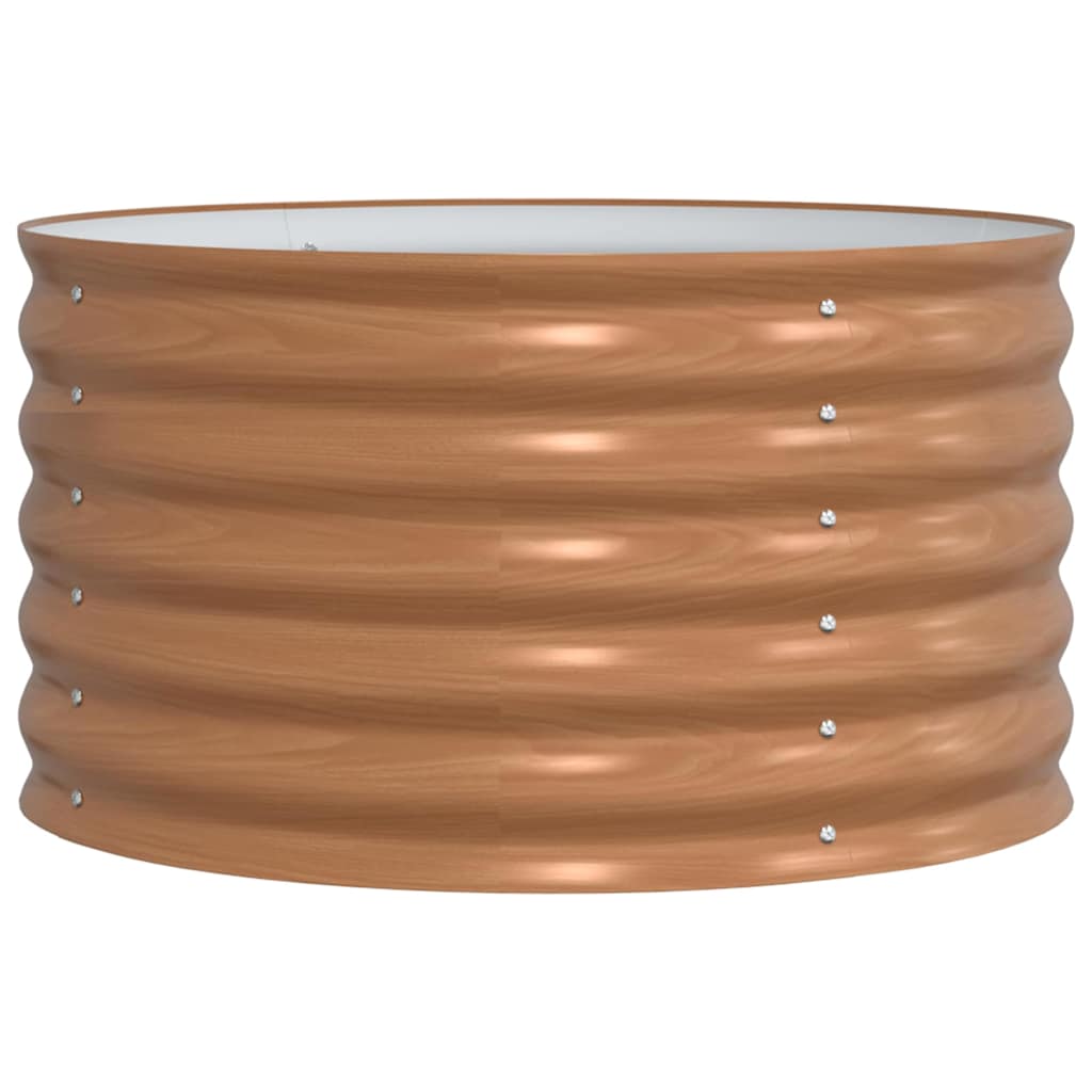 vidaXL Raised Bed Brown 80 x 80 x 44 cm Steel
