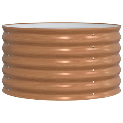 vidaXL Raised Bed Brown 80 x 80 x 44 cm Steel
