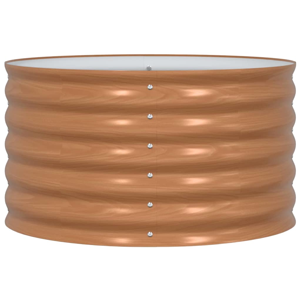 vidaXL Raised Bed Brown 80 x 80 x 44 cm Steel