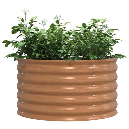 vidaXL Raised Bed Brown 80 x 80 x 44 cm Steel