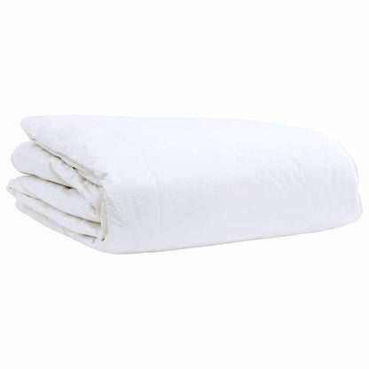 vidaXL Summer Duvet with Pillow 2 pcs White Down Feather