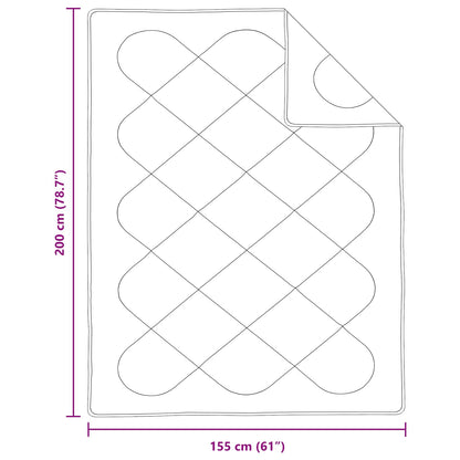 vidaXL Summer Duvet with Pillow 2 pcs White Microfiber