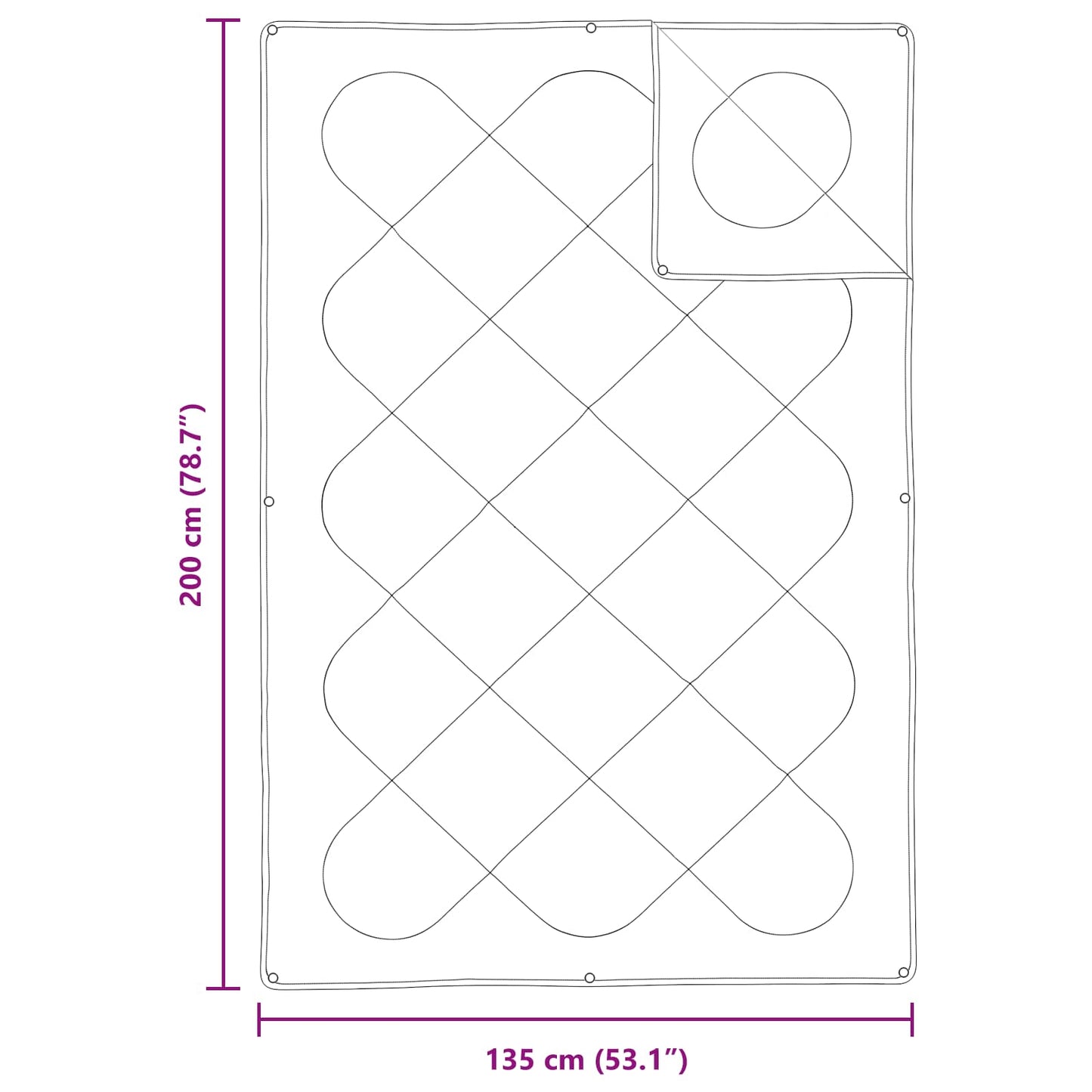 vidaXL Duvet Set with Pillow 2 pcs White Microfibre