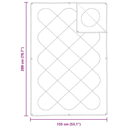 vidaXL Duvet Set with Pillow 2 pcs White Microfibre
