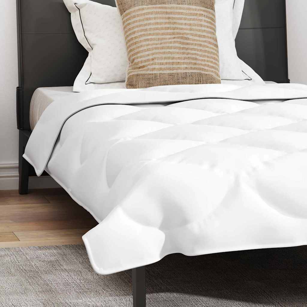 vidaXL Duvet with Pillow 2 pcs White 135 x 200 cm Microfibre