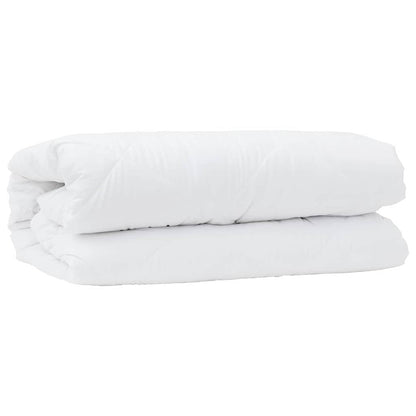 vidaXL Duvet with Pillow 2 pcs White 135 x 200 cm Microfibre