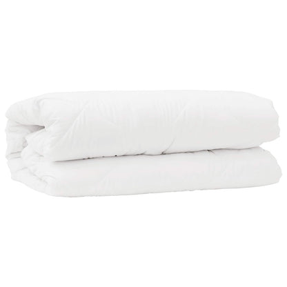 vidaXL Duvet Set with Pillow 2 pcs White Microfibre