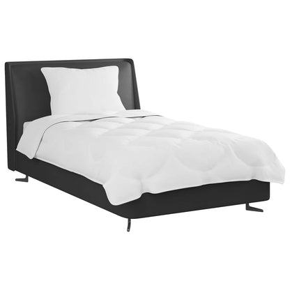 vidaXL Duvet Set with Pillow 2 pcs White Microfibre