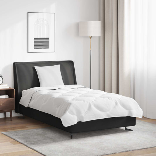 vidaXL Duvet Set with Pillow 2 pcs White Microfibre