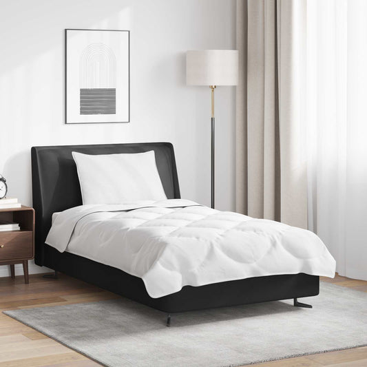 vidaXL Duvet Set with Pillow 2 pcs White Microfibre