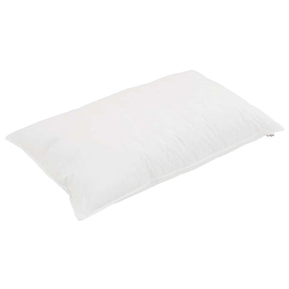 vidaXL Duvet Set with Pillow 2 pcs White Microfibre