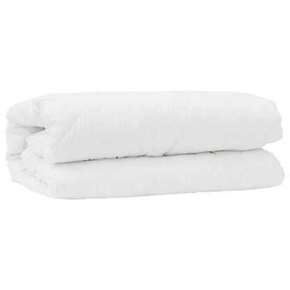 vidaXL Duvet Set with Pillow 2 pcs White Microfibre