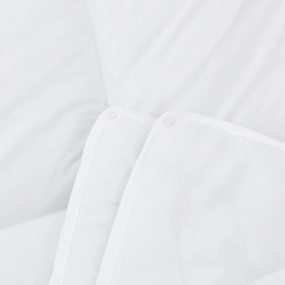 vidaXL Duvet with Pillow 2 pcs White 155 x 200 cm Microfibre