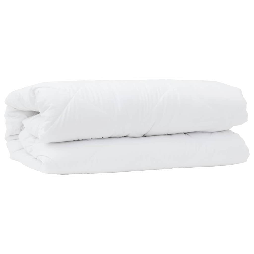 vidaXL Duvet with Pillow 2 pcs White 135 x 220 cm Microfibre