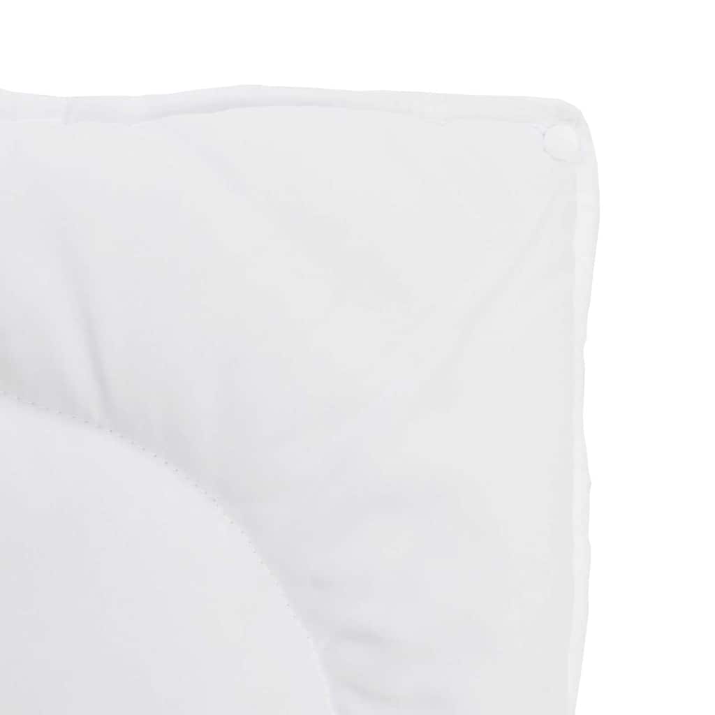 vidaXL Duvet with Pillow 2 pcs White 135 x 220 cm Microfibre