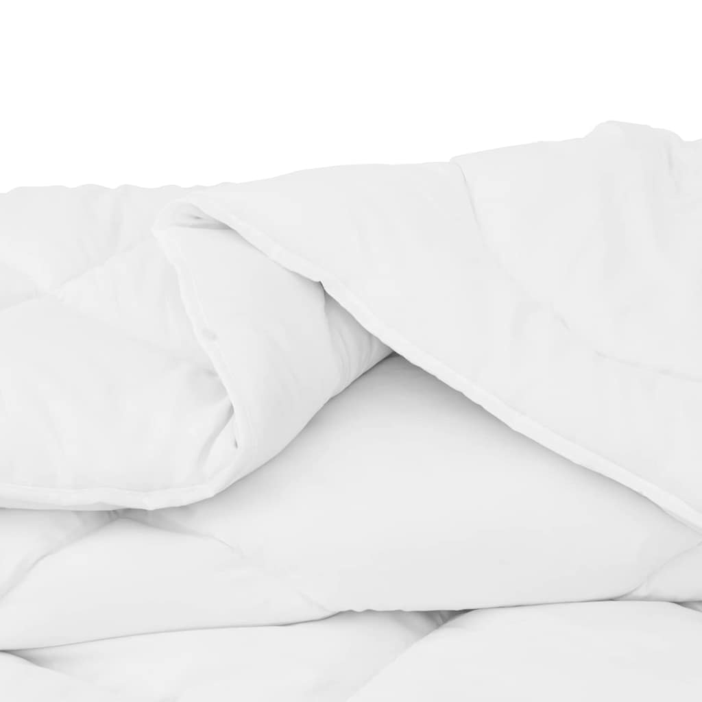 vidaXL Duvet with Pillow 2 pcs White 140 x 220 cm Microfibre