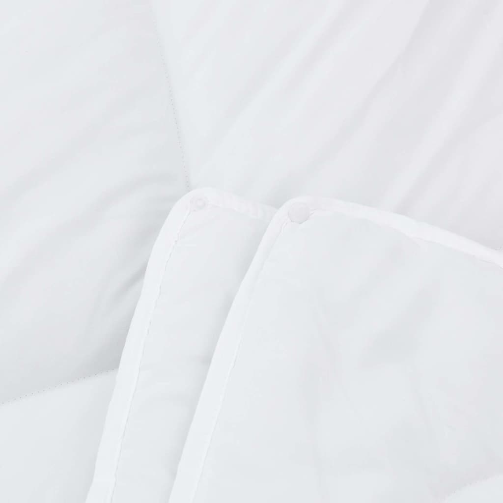 vidaXL Duvet with Pillow 2 pcs White 155 x 220 cm Microfibre