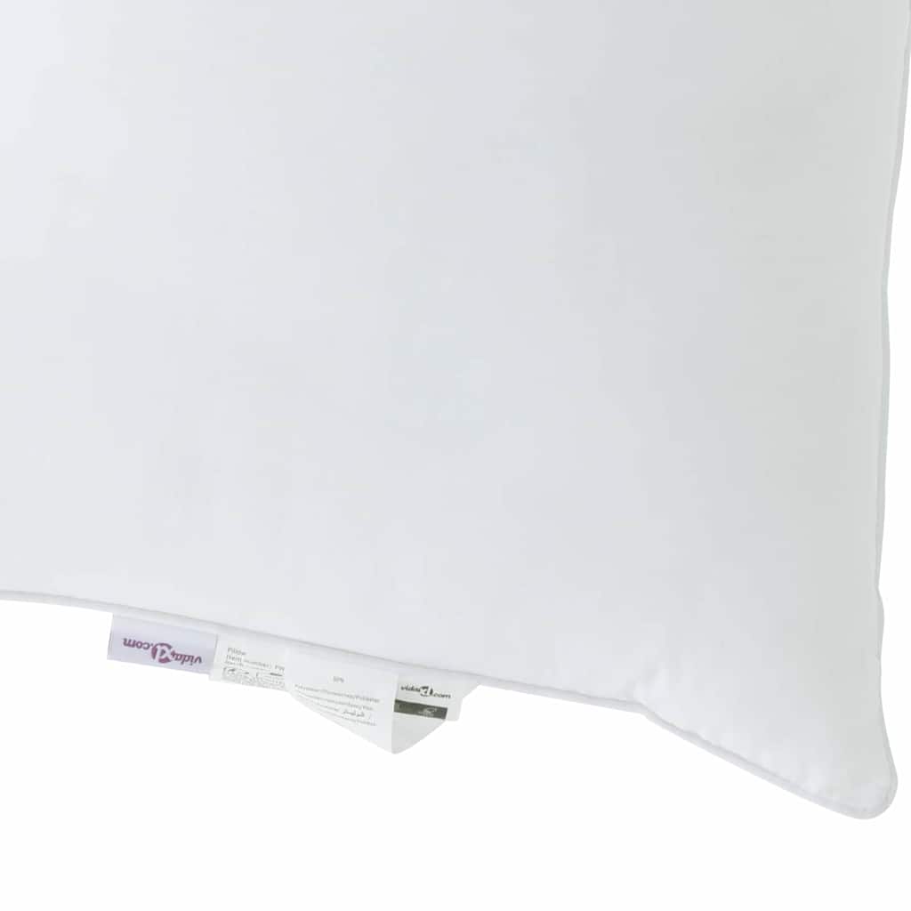 vidaXL Duvet with Pillow 2 pcs White 155 x 220 cm Microfibre