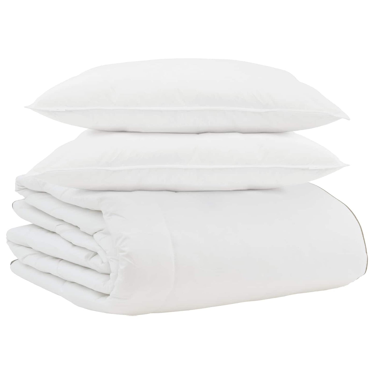 vidaXL Winter Duvet with Pillow 3 pcs White Down Feather