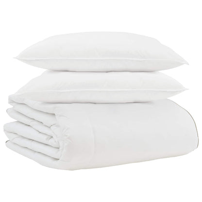 vidaXL Winter Duvet with Pillow 3 pcs White Down Feather