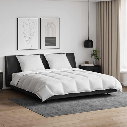 vidaXL Duvet Set with Pillow 3 pcs White Down Feather