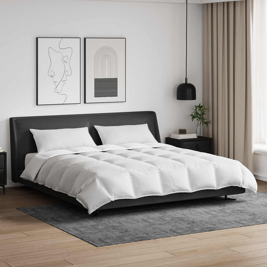 vidaXL Duvet Set with Pillow 3 pcs White Down Feather