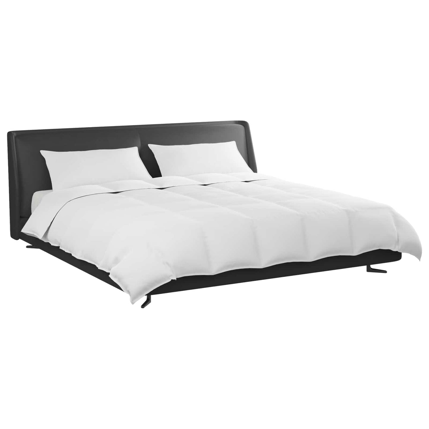 vidaXL Duvet Set with Pillow 3 pcs White Down Feather