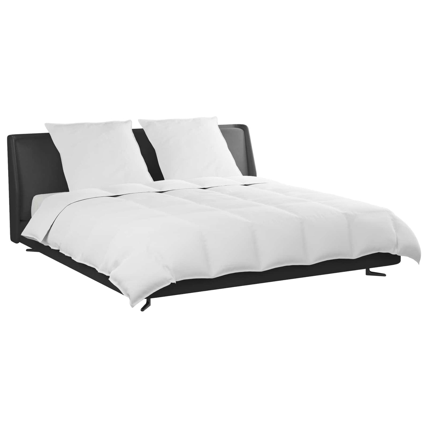 vidaXL Duvet Set with Pillow 3 pcs White Down Feather