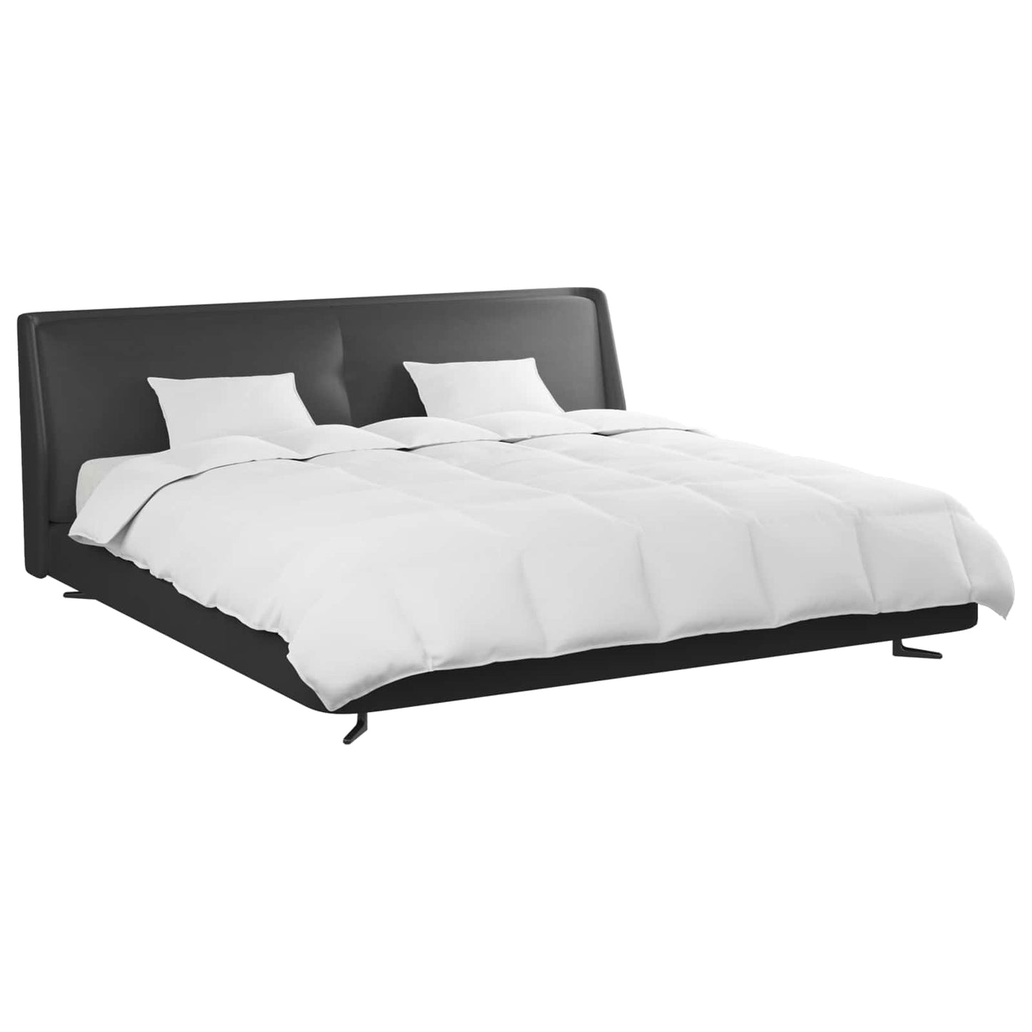 vidaXL Duvet Set with Pillow 3 pcs White Down Feather