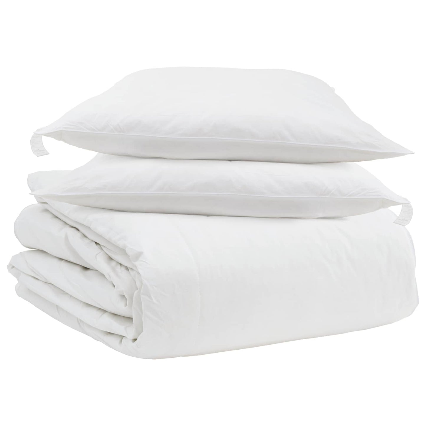 vidaXL Duvet Set with Pillow 3 pcs White Down Feather
