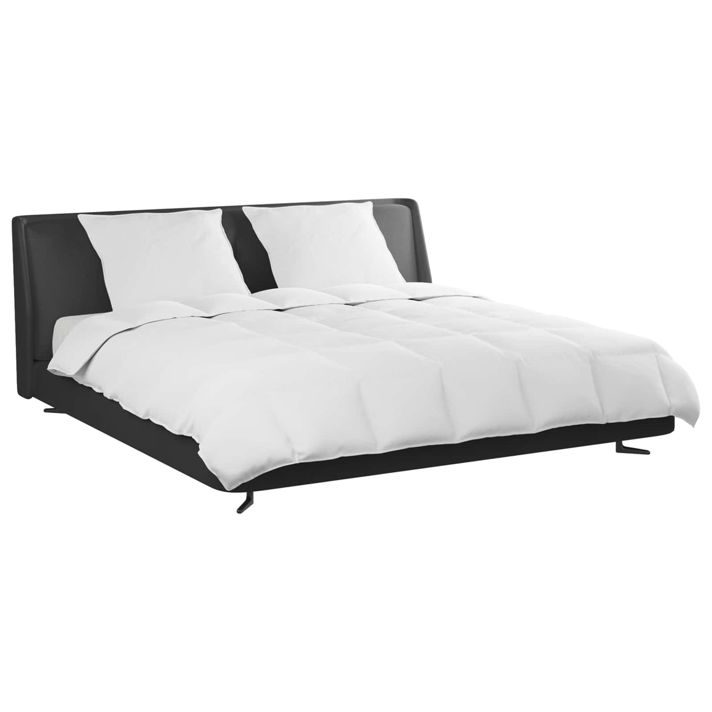 vidaXL Duvet Set with Pillow 3 pcs White Down Feather