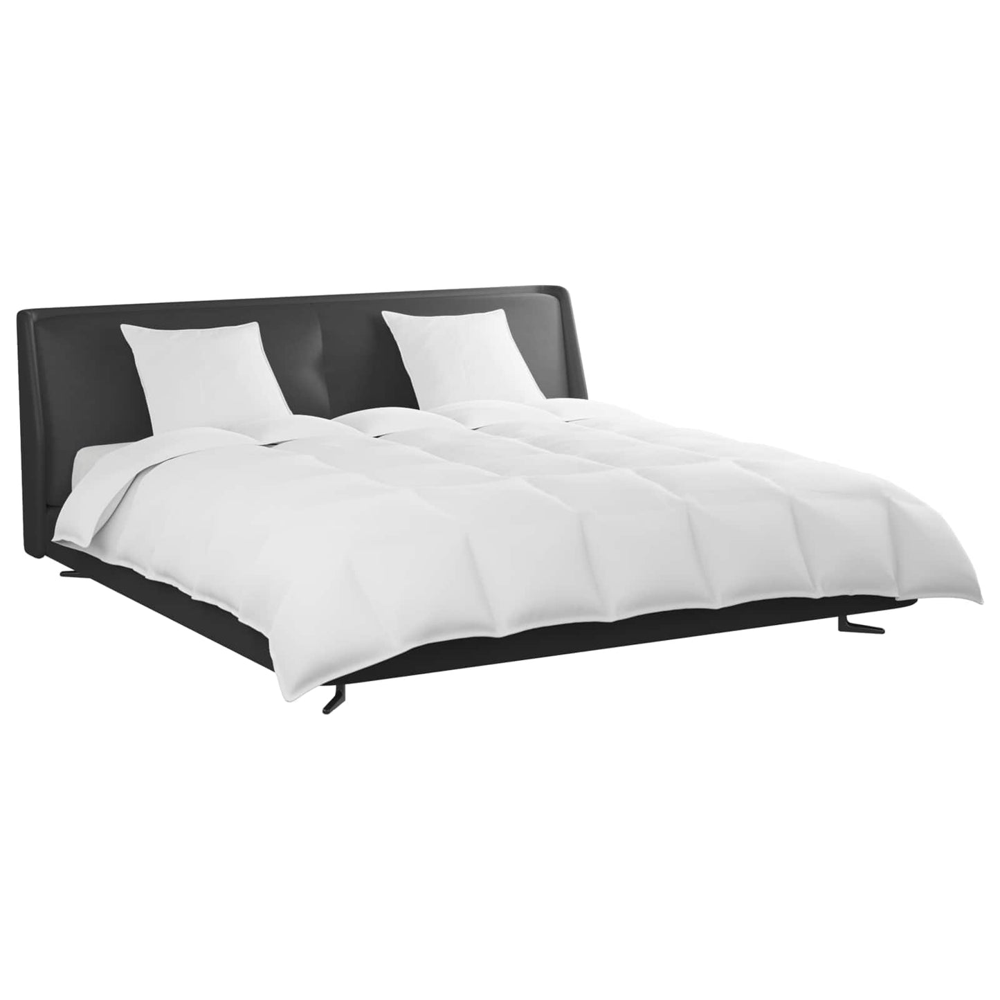 vidaXL Duvet Set with Pillow 3 pcs White Down Feather