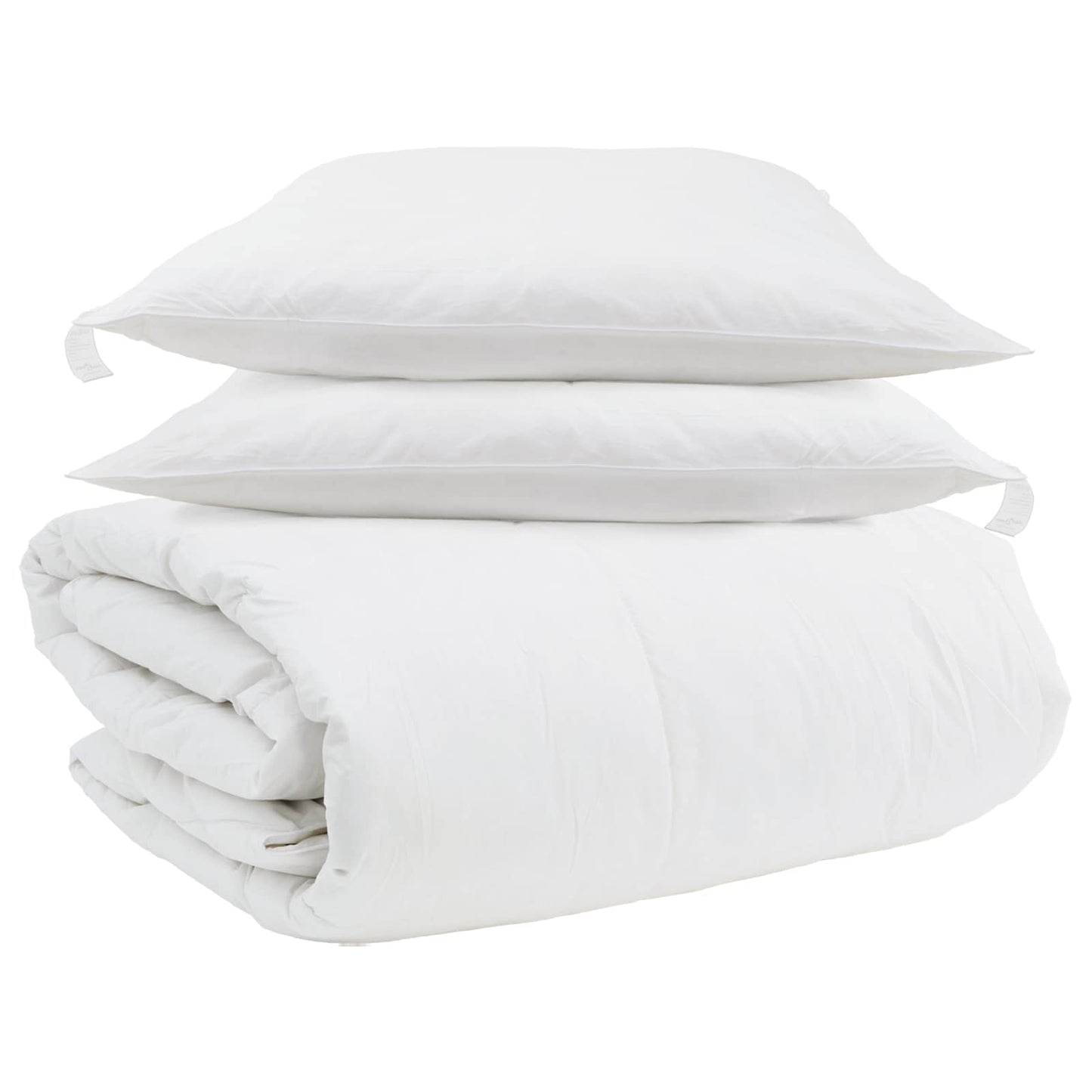 vidaXL Duvet Set with Pillow 3 pcs White Down Feather