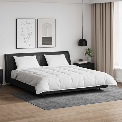 vidaXL Duvet Set with Pillow 3 pcs White Microfiber and Cotton