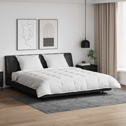 vidaXL Duvet Set with Pillow 3 pcs White Microfiber and Cotton