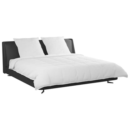 vidaXL Duvet Set with Pillow 3 pcs White Microfiber and Cotton