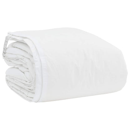 vidaXL Duvet Set with Pillow 3 pcs White Microfiber and Cotton