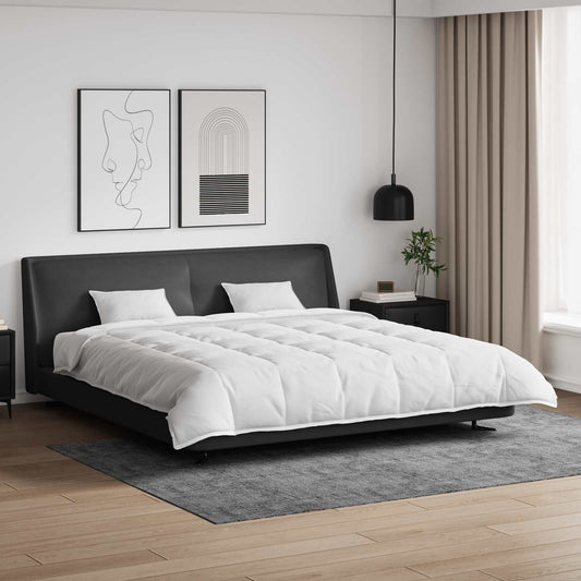 vidaXL Duvet Set with Pillow 3 pcs White Microfiber and Cotton