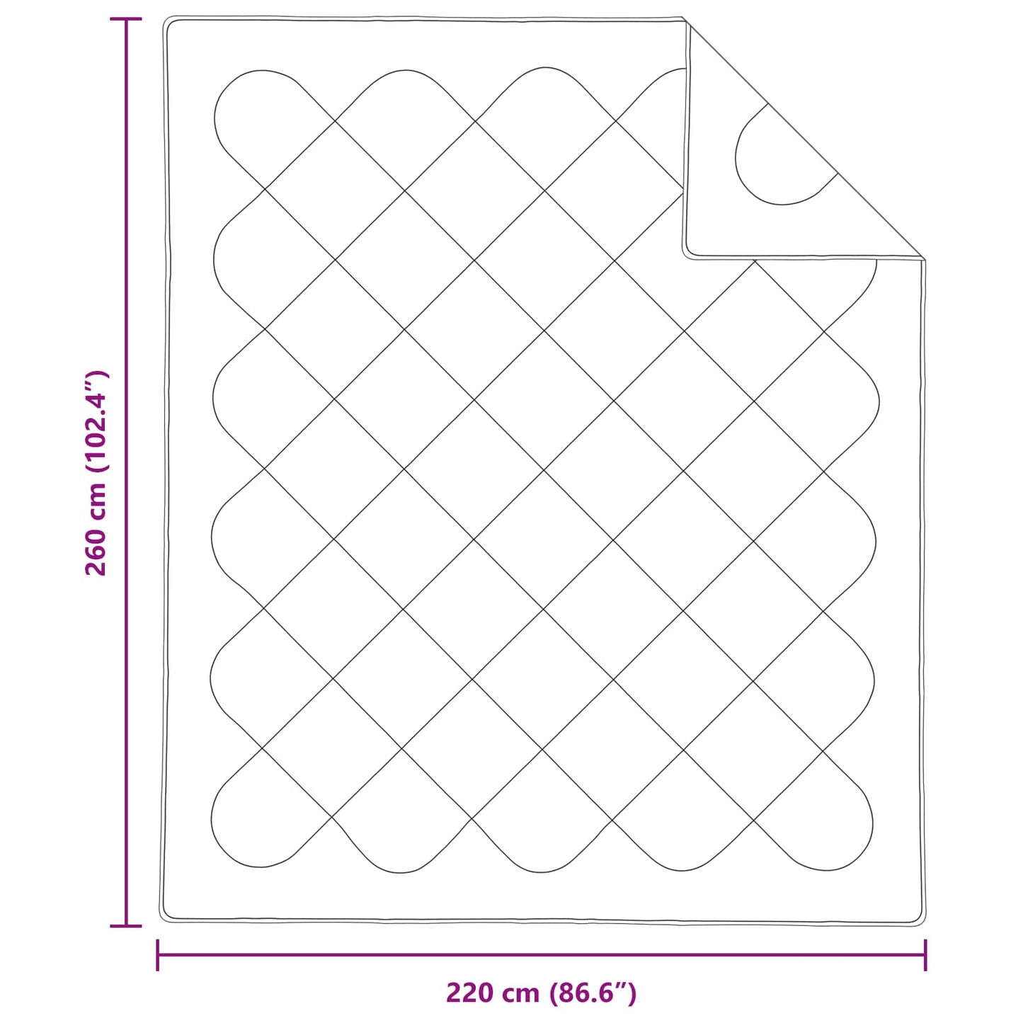 vidaXL Summer Duvet with Pillow 3 pcs White Microfibre