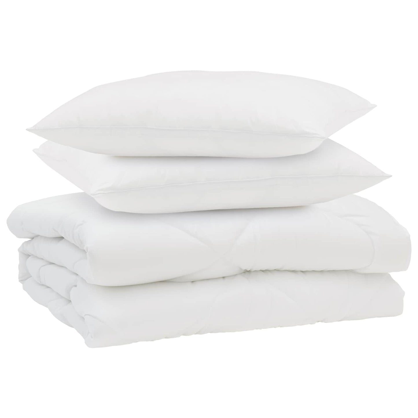 vidaXL Summer Duvet with Pillow 3 pcs White Microfibre
