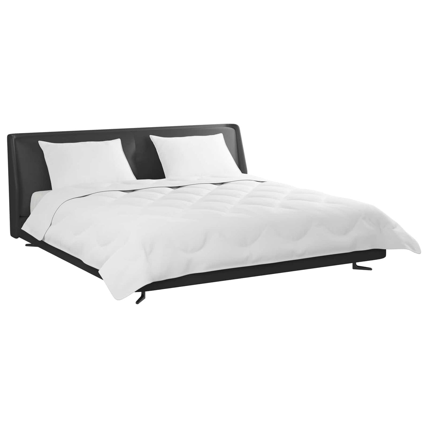 vidaXL Duvet with Pillow 3 pcs White Microfibre