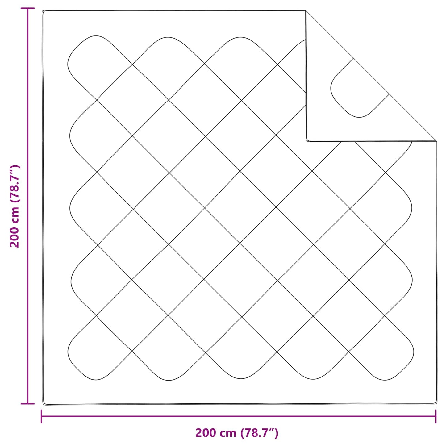 vidaXL Duvet with Pillow 3 pcs White Microfibre