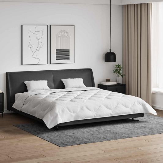 vidaXL Duvet with Pillow 3 pcs White Microfibre