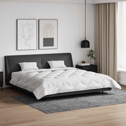 vidaXL Duvet with Pillow 3 pcs White Microfibre