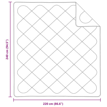 vidaXL Duvet with Pillow 3 pcs White Microfibre