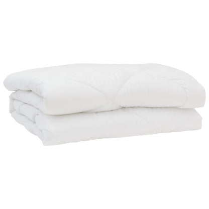 vidaXL Duvet with Pillow 3 pcs White Microfibre