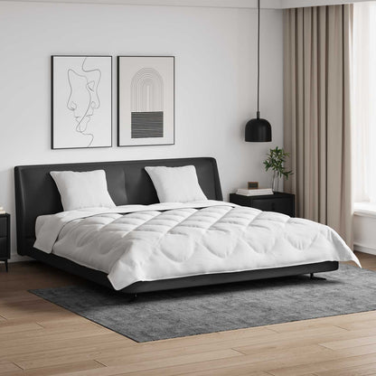 vidaXL Duvet with Pillow 3 pcs White Microfibre