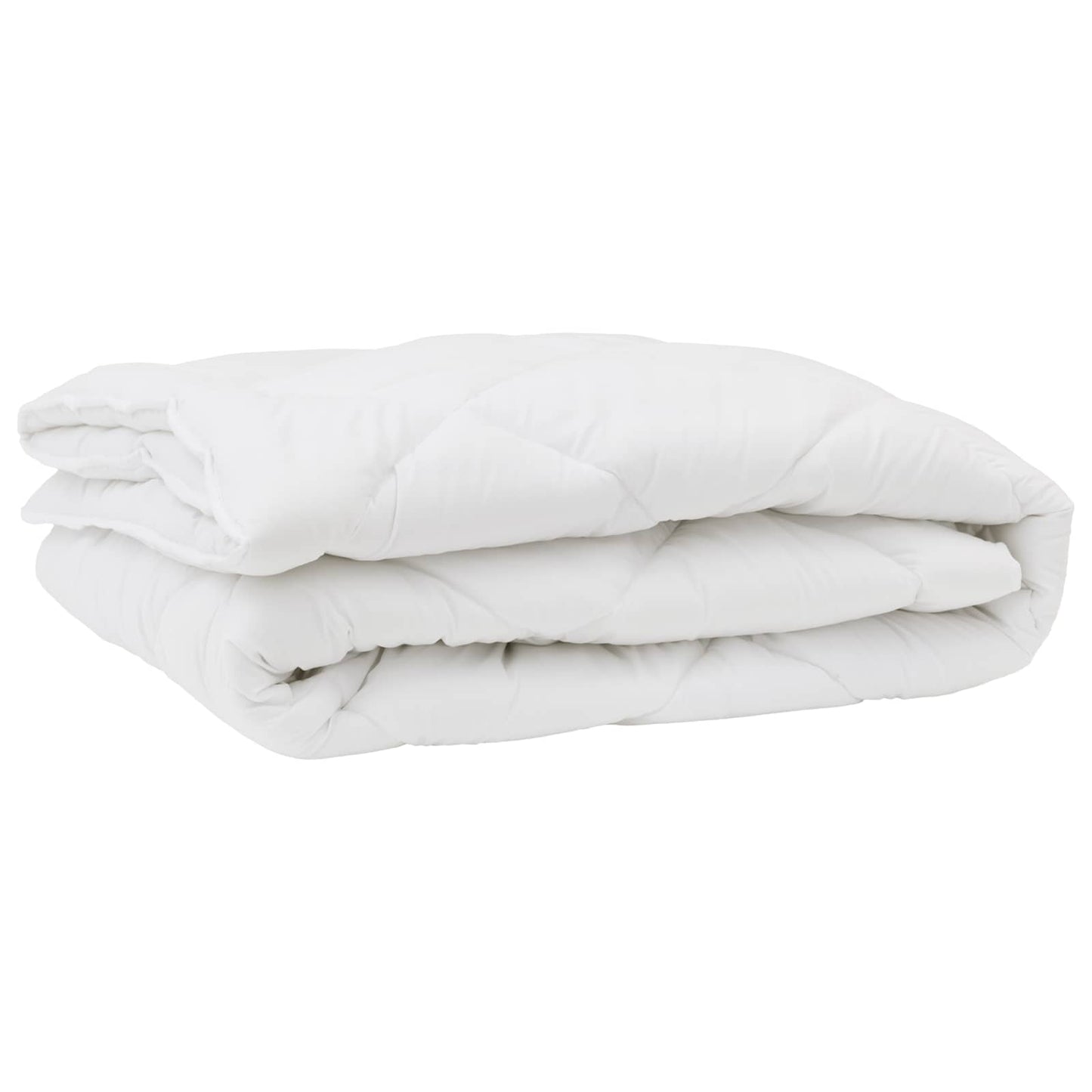 vidaXL Duvet with Pillow 3 pcs White Microfibre
