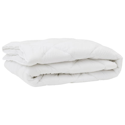 vidaXL Duvet with Pillow 3 pcs White Microfibre